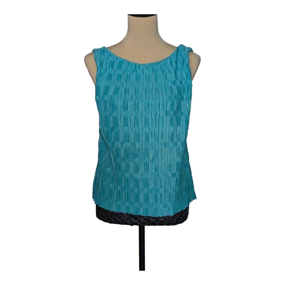 Sleeveless Blue Top